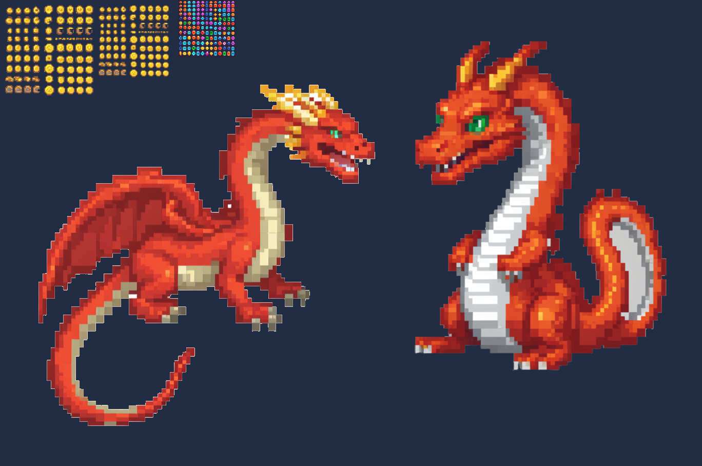 Composite of some random sprites from DrawThings that I kept around.