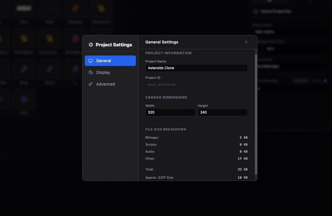 Project Property Dialog
