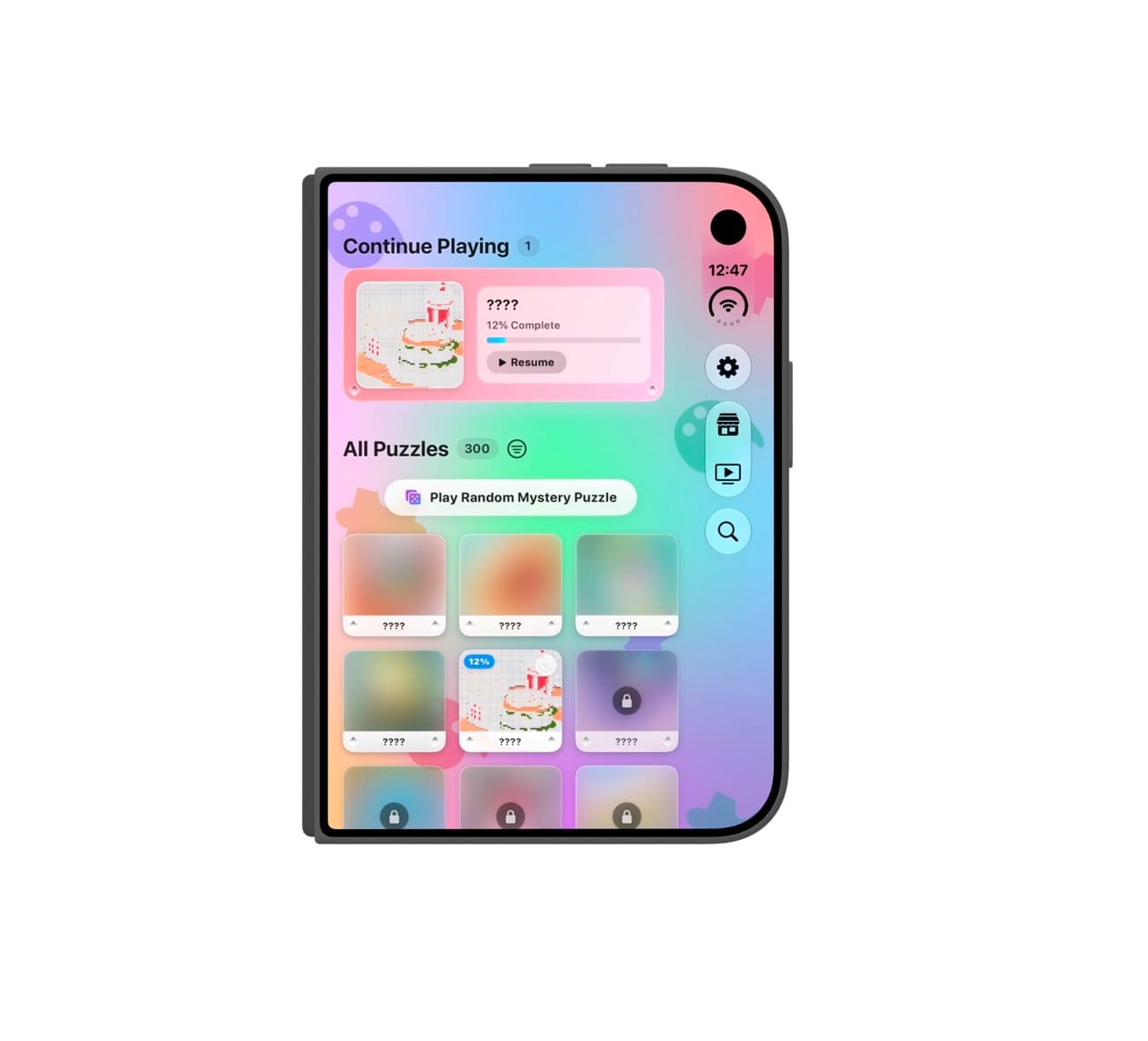 Release ready Home Screen folded